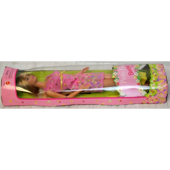 Vtg 1999 NEW Mattel Pretty Flowers Barbie Doll Figure Accessories Spring Garden - Picture 2 of 10